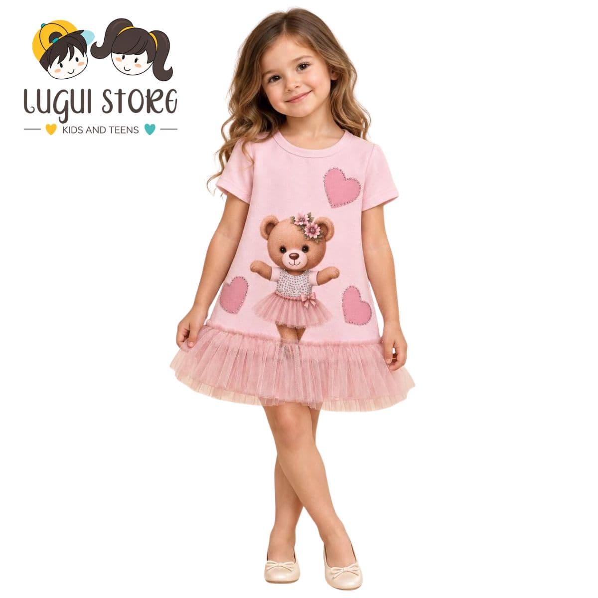 Vestido Ursinho Mell Kids