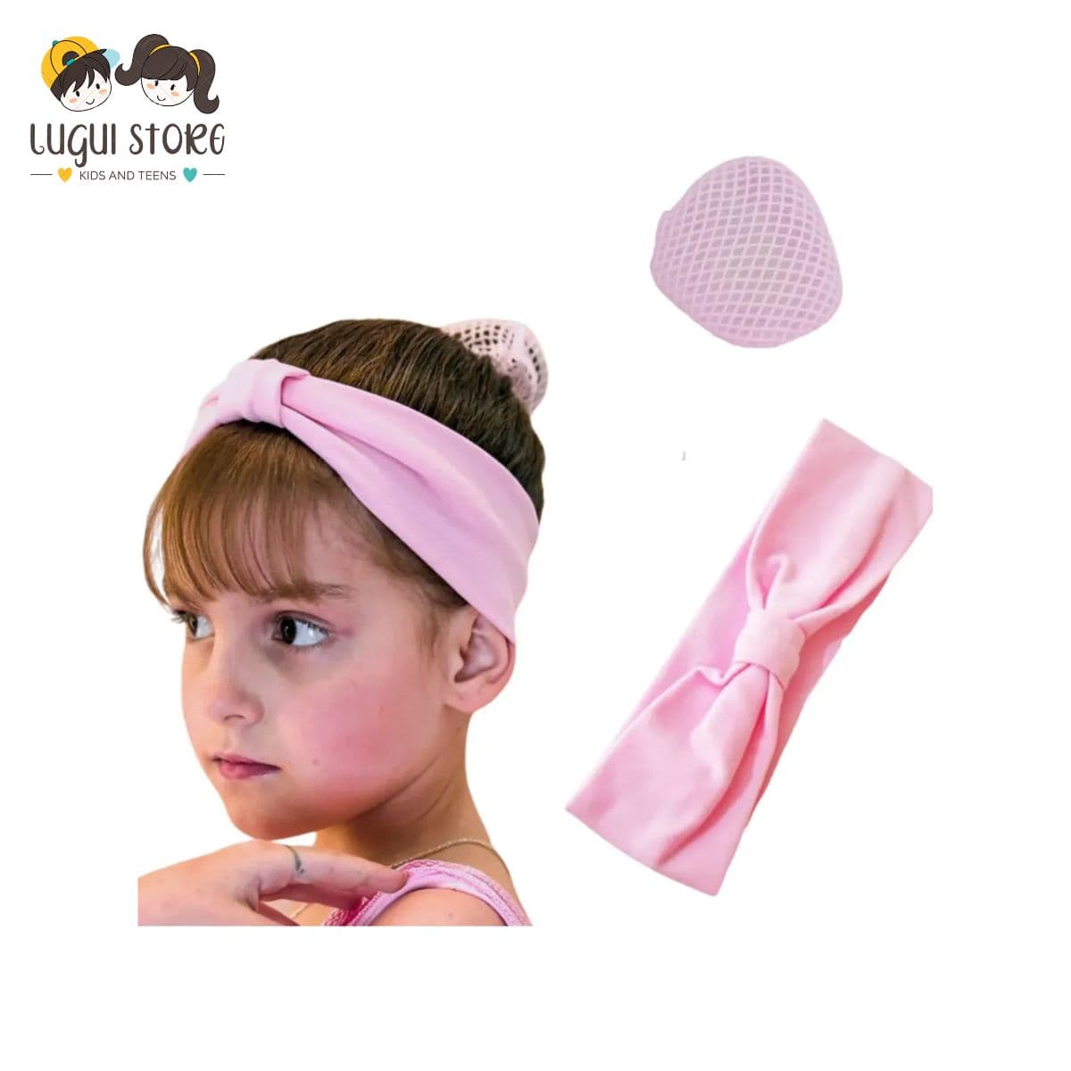 Faixa E Redinha Para Cabelo Ballet Jazz Infantil Bailarina